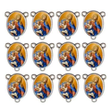 Imagem de 10 Entremeio Nossa Senhora Rosario Oval para Montagem Terços