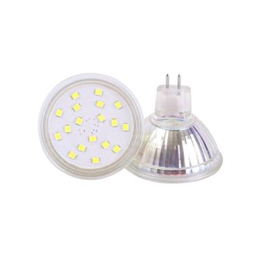 Imagem de CIKAMIO Lâmpadas Led Mr16 Ac/Dc 12V Não Reguláveis Gu5.3 4W, Holofotes 6000K Branco Frio 300Lm 35W, Substituição De Halogênio Para Iluminação Trilhos E Paisagens Externas (6000K Frio, Pacote Com 2)