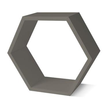 Imagem de Kit 4x Nicho Colmeia Sextavado MDF Laminado Gianduia 40x36x14cm