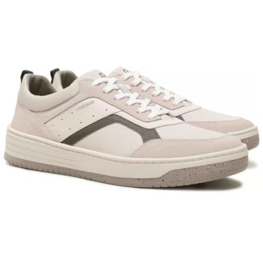 Imagem de Tênis Casual Masculino Freeway Loud01 4107 Couro Bege (Bege, BR, Adulto, Numérico, 39)