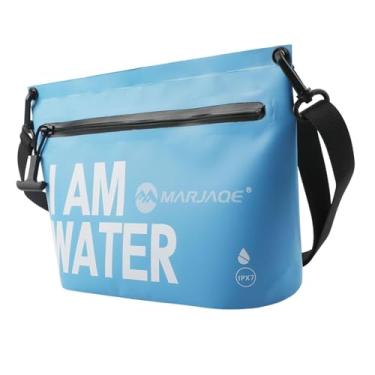 Imagem de Dynwave Bolsa seca à prova d'água, bolsa de ombro grande capacidade para mulheres e homens, para praia, navegação, caiaque, pesca, Rosa