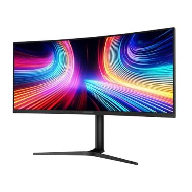 Imagem de Packard Bell Monitor Gamer Curvo Ultrawide De 34 Polegadas, Wqhd 3440X1440, Curvatura 1900R, Ângulo Visão 178°, Suporte Ajustável Em Altura