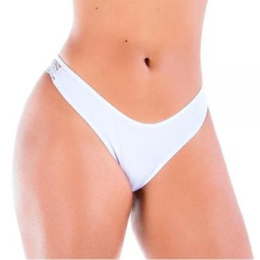 Imagem de Calcinha Fio Branco em Algodão Egípcio - Ahavá Store, GG, Branco