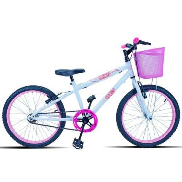Imagem de Bicicleta Infantil Forss Bella Aro 20, 20, Branco
