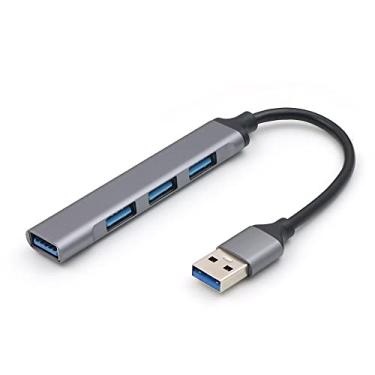 Imagem de Norsimda Hub USB, hub USB 3.0, divisor USB ultrafino, extensor USB portátil de 4 portas, hub USB para laptop, PC, MacBook, iMac, Surface Pro, Mac Pro, Flash Drive, XPS