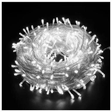 Imagem de Pisca Pisca Natal Led 100 Lâmpadas 8 funções 9 metros branco 110V - Fu