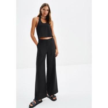 Imagem de Calça Reta Alfaiataria com Cintura Média-Feminino