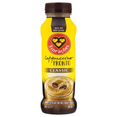 Imagem de Cappuccino 3 Corações Pronto Classic 260mL Cappuccino 3 Cora??es Pronto Classic 260mL