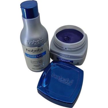 Imagem de Kit Platinum Shampoo 300Ml - Máscara 300G Hobety - Hobety Profissional