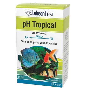 Imagem de Teste de PH para água de aquários Ph Tropical Labcon Test Alcon - identifica ph ideal para água do aquário