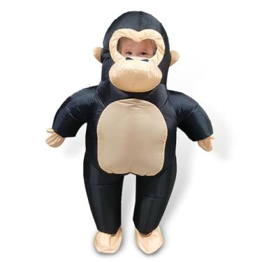 Imagem de Pamir Fantasia inflável de gorilas, fantasia extravagante, cosplay, fantasia de Natal, Dia das Bruxas (adolescente de 1,5 m a 12 m)