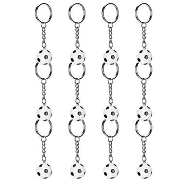 Imagem de Yinhing Keychains de Bola de Futebol, Mini -pingente de Esportes de Simulação, Crianças Em Idade Escolar, Favores de Festa, Decoração de Mochila Ao Ar Livre Ao Ar Livre