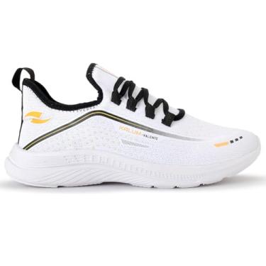 Imagem de Tênis Academia Confortável Macio Leve Corrida Kalum Valente Feminino Masculino (BRANCO PRETO, BR, Adulto, Numérico, 38)