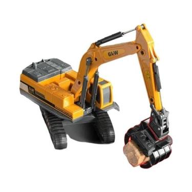 Imagem de Brinquedos De Modelo Inercial De Liga Metálica E Plástico, Escavadeira