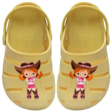 Imagem de Sandalia Babuche Feminino Nº 19 ao 28 Chinelo Infantil Boiadeira Menina 12.114 (Amarelo, BR, Criança de 4 a 8 anos, Numérico, 30)