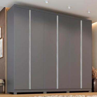 Imagem de Guarda-roupa Casal 6 Portas com Pés Monte Carlo - Maxel