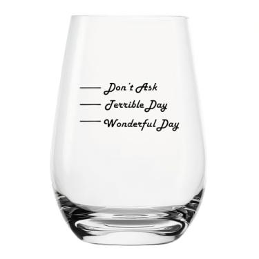 Imagem de YJXIN Taça de vinho engraçada sem haste presentes de aniversário para mulheres presentes de Natal para ela novidade presentes de amizade para colegas, mãe, irmã, namorada, senhoras, 500 ml,