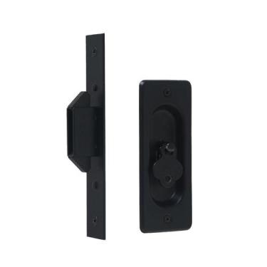 Imagem de Fechadura Arouca Bico Duplo Correr Chave Interna Preto Fosco