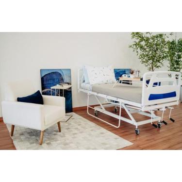 Imagem de Cama hospitalar Bleeze 3 movimentos manual com colchão - Renovar