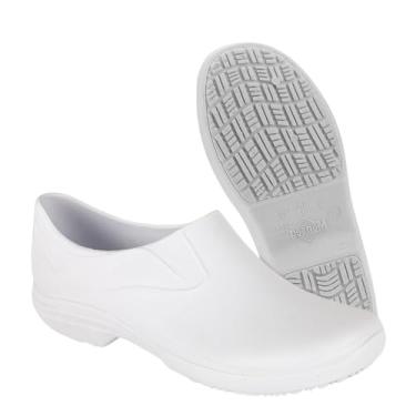 Imagem de Sapato Enfermagem Hospitalar Cozinha Antiderrapante Com Ca (Branco, BR, Adulto, Numérico, 42)