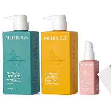 Imagem de Skincare Set Medix 5.5 Creme corporal com vitamina C e ácido glicólico