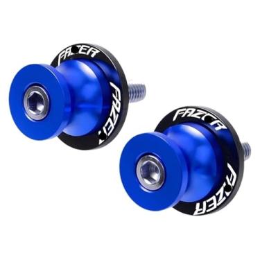 Imagem de BYYINGSUS Acessórios de motocicleta M6 Sliders Spools Parafusos de suporte compatíveis com FZ1 FZ 1 FA&zer 2001-2013 (6 mm azul)