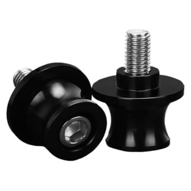 Imagem de BYYINGSUS Acessórios de motocicleta de 8 mm Carretéis de braço oscilante parafusos de suporte deslizantes compatíveis com Z800 Z 800 2013-2017 2018 2019 2020 2021 2022 2023 (preto M8)