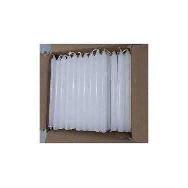 Imagem de Velas Palito Brancas, 16 cm x 1,6 cm, 100 Unidades, Parafina Pura