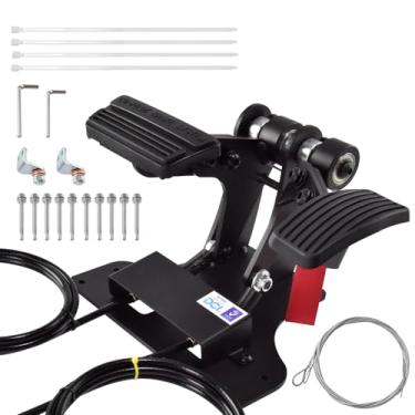 Imagem de hodflop Kit de conversão de direção direita, controle RHD, transporte postal, direção do lado direito, freio RHD e pedal de gás para veículo de treinamento de motorista, pedal de controle duplo