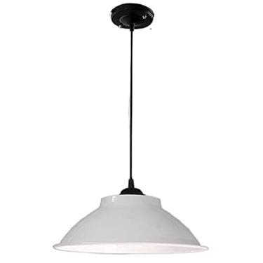 Imagem de CHENKUI Lustre, Abajur retrô industrial de metal ilha de cozinha, luminárias de teto internas E27/E26, luminária pendente decorativa de bar para sala de dançar, cozinha, café,