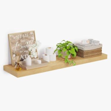 Imagem de Prateleiras flutuantes Heimlove 12 Deep 36x12cm em carvalho montadas n