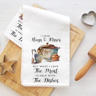 Imagem de Toalhas de cozinha country, panos de prato de decoração de utensílios, toalha de chá de flor absorvente de país presentes para moda fazenda cozinha decoração de casa, presentes para chefs, mãe, amiga