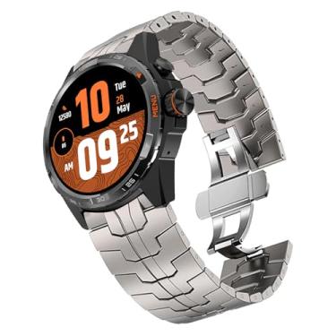 Imagem de Compatível com pulseiras TicWatch Atlas, pulseira de metal de aço inoxidável de 20 mm, 22 mm e 24 mm com fecho dobrável compatível com Ticwatch Atlas, Pro 5 Enduro, Pro 5, Pro 3 Ultra BT/LTE, versão
