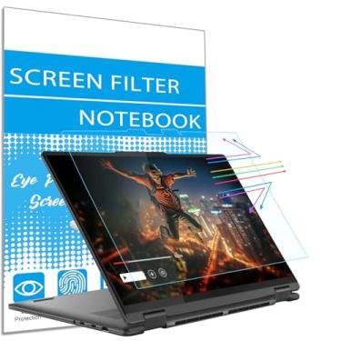 Imagem de i-Tensodo Protetor de tela antiluz azul de 16 polegadas para laptop Lenovo Yoga 7 16 / Yoga 7i 16 2 em 1, tela sensível ao toque, filtro de bloqueio de luz azul