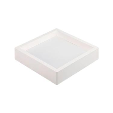 Imagem de Painel De Led Nordecor Quadrado Kais De Sobrepor Recuado 24w Bivolt Branco 6500k Luz Branca 4251