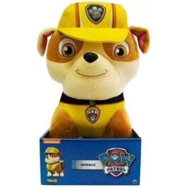 Imagem de Patrulha Canina - Pelúcia Rubble - Sunny Brinquedos, Amarelo e Marrom,