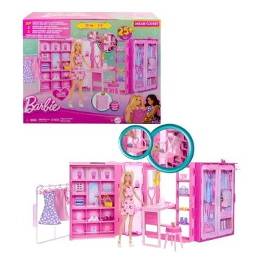 Imagem de Barbie Maleta Fashion Closet Dos Sonhos 90 Cm Com Boneca e Acessorios – Mattel