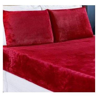 Imagem de Lençol De Plush casal Padrão Mantinha Soft Com Fronha 3Pçs - BORGON, C