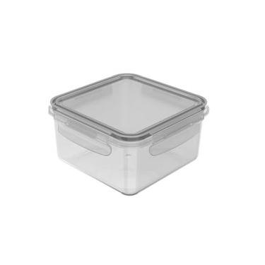 Imagem de Pote Click Quadrado Natural 800Ml - Ou