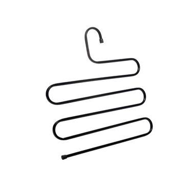 Imagem de Cabide para Calças de Aço Inox Preto 36cm - Lyor