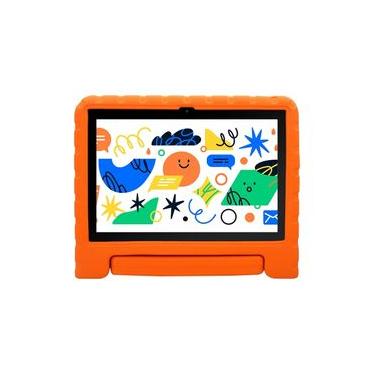 Imagem de Tablet Infantil Kid Pad Laranja com Controle Parental 6GB de RAM + 128GB + Tela 10.1 pol + Case - Octa Core - NB425 NB425