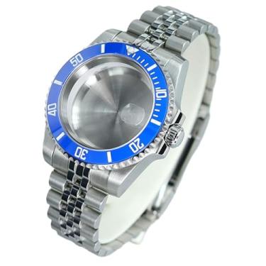 Imagem de FEIYASHI Caixa de relógio de aço impermeável de 40 mm GMT/SUB Vidro de safira para NH35/NH36 Miyota8215 ETA2824 Movimento Mostrador de 28,5 mm, Tampa inferior sólida 5, For Miyota8215 8205 Movement