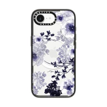 Imagem de CASETiFY Capa Impact para iPhone 16e [proteção contra quedas de grau militar de 2,5 m 4X/compatível com Magsafe] - mola azul - preto transparente