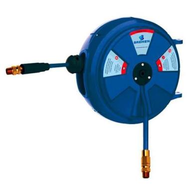 Imagem de Carretel Retrátil Automática p/ Água e Ar Mangueira 15 Metros 5/16 POL