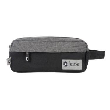 Imagem de Estojo Duplo Botafogo Juvenil Escolar Meninos Oficial Jogo Cor:Preto, 