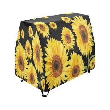 Imagem de Qilmy Sunflower Flowerheads Kids Water Table Cover, Duty Waterproof Patio Table Covers for Outdoor Toddler Splash Tables, UV Resistant & Dustproof Play Table Protector, Cover Only