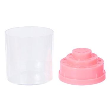 Imagem de Suporte Organizador de Brocas para Furadeira Unhas Contêiner com 48 Buracos Capa Acrílico Ferramentas Base ABS Armazenam