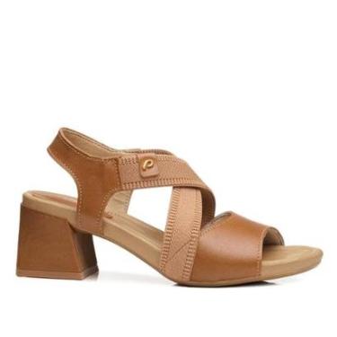 Imagem de Sandália Pegada Feminina em Couro Camel 234303-03-Feminino