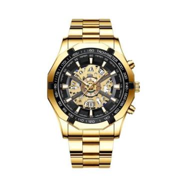 Imagem de Relógio De Pulso Masculino À Prova D'Água BINBOND 033 Design Oco Luxuo