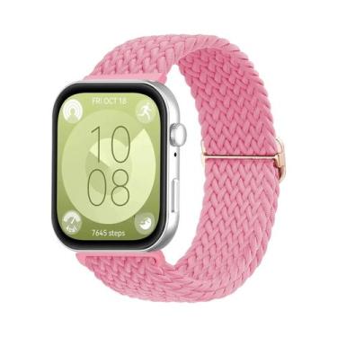 Imagem de Pulseira Trançada De Nylon Para Huawei Watch Fit 3 2 1, Faixa Solo Loo